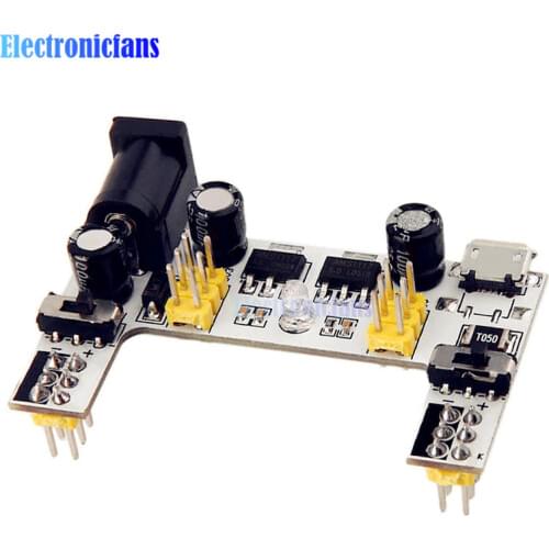 MB102 DC 7-12V Micro USB Interface Breadboard Power Supply Module MB-102 Module 2 Channel Board For Arduino
