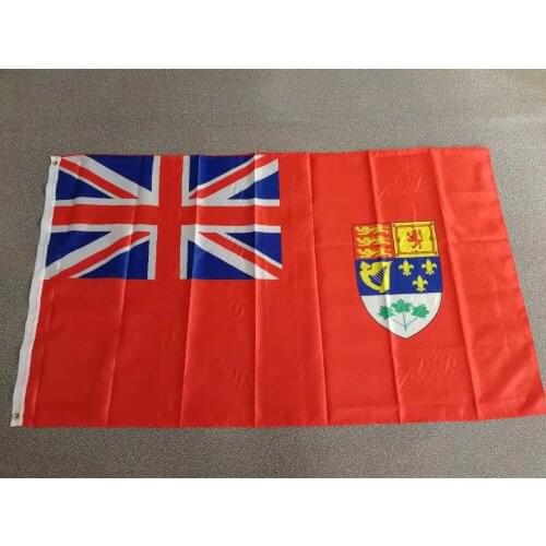 Hanging 90*150cm Red Ensign defaced with the Royal Arms of Canada National Flag 1922-1957 For Decoration