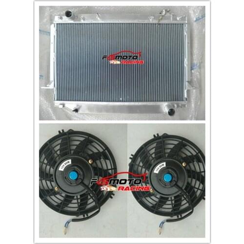 Aluminum Radiator+ 2 PCS Fans For Lexus LX450 4.5L 1FZ-FE 4.5L L6 ENGINE Manual MT 1996 1997
