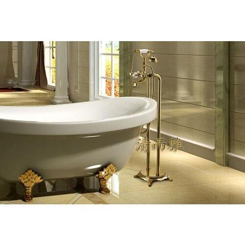 Supply a full copper shower 9988 models titanium color gold-plated shower floor suite shower C shower