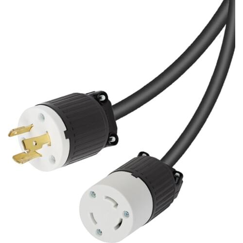 JORINDO American standard plug conversion cable for nema L6-20P plug to L6-30R socket ,Pure copper conductor,20A/30A