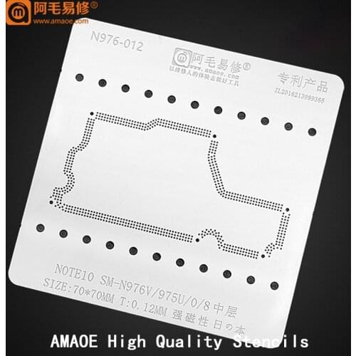 For Samsung Note 10 N976V/N975U Mainboard Middle Layer Board BGA Reballing Stencil Plant Tin BGA Reball Stencil Solder Template