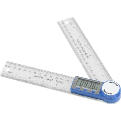 Angle Finder-Digital Protractor Angle Gauge, 2-In-1 Angle Measurement Tool ,360 Degrees Inch Metric Scale Rulers