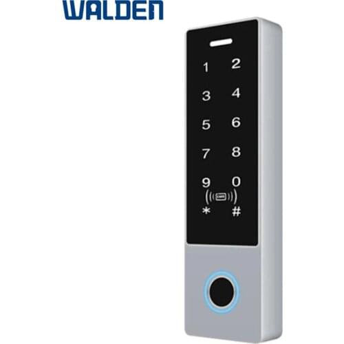 Waterproof Metal 125KHz Touch-screen Keypad rfid EM Card reader Standalone Access Control with Doorbell