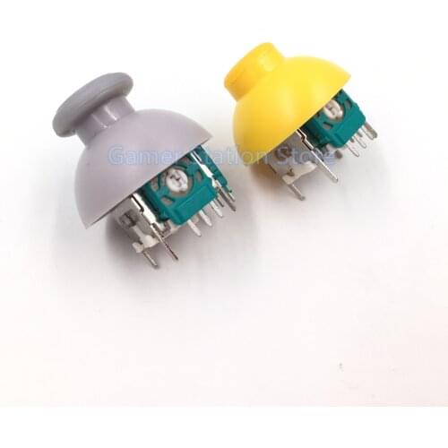 For Nintendo Game Cube NGC Controller L+ R 3D Analog Joysticks Replacement with Thumbstick Thumb stick Cap parts