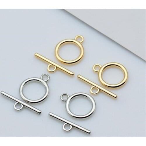 10set/lot Rhodium OT Toggle Clasps Connectors for DIY Bracelet Necklace Jewelry Findings Making Accessories