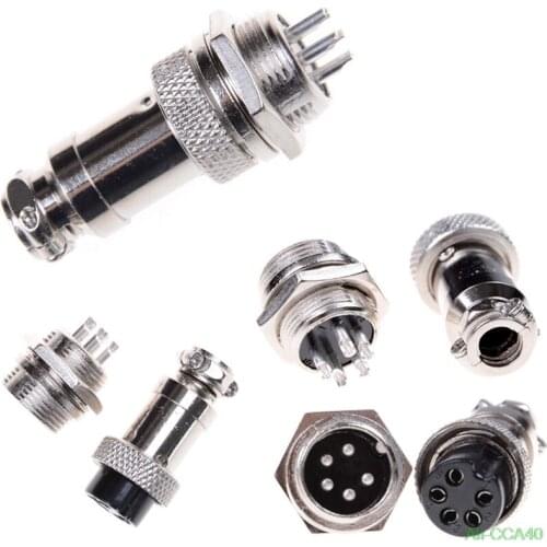 1Pair GX16 2/3//5/6/7/8 Pin 16MM Male & Female Wire Panel Connector Circular Aviation Connector Socket Plug Connectors