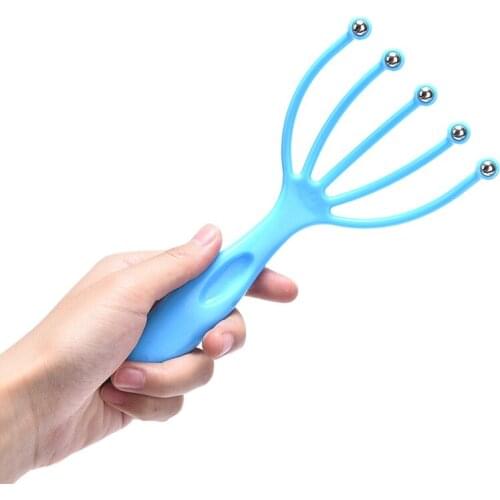 1 Pc Hot seller Scalp massager Steel Ball head Massage Relaxation Five-Jaw Ball Massager for head