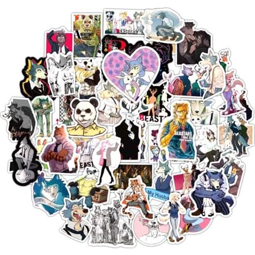 10/30/50pcs/Set Anime BEASTARS Cartoon Stickers Decal For Luggage Gift Notebook Helmet Computer Refrigerator Skateboard Trunk