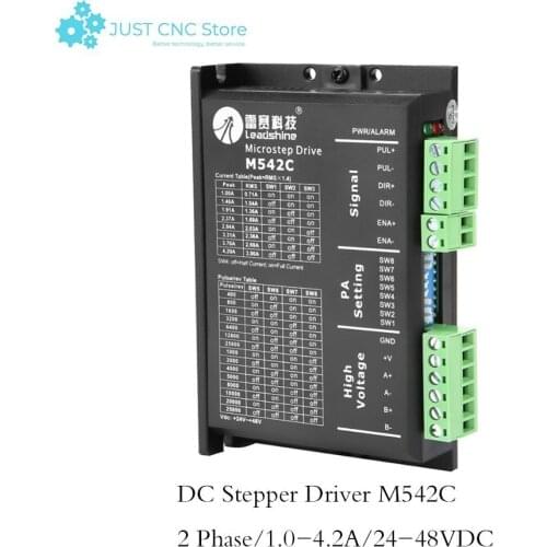 Leadshine 2Phase Stepper Motor Driver M542C Input Voltage 24-48VDC Current 1.0-4.2A