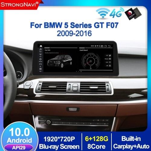 12.3" 8Core 4+64G Android 10 Car Multimedia Player For BMW 5 Series GT F07 2009-2016 GPS Navigation Radio Stereo CarPlay 4G Lte