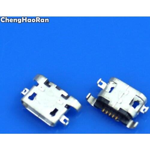 ChengHaoRan 100-1000pcs Micro USB 5pin heavy plate 1.28mm no side Flat mouth Female Connector for Lenovo A670 S650 S820 A830