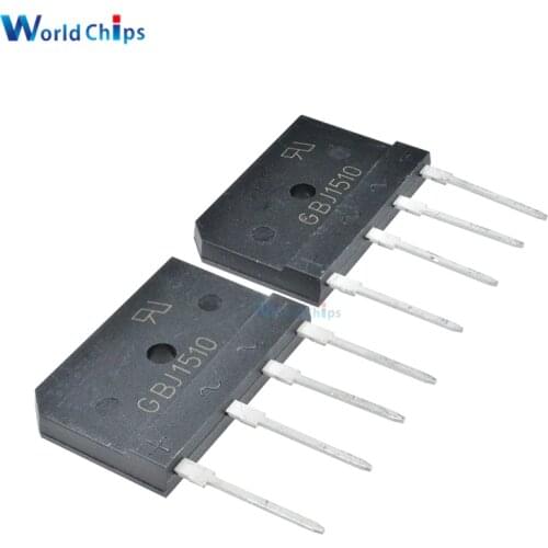 10PCS GBJ1510 15A 1000V Diode Bridge Rectifier Single Phase Bridge Rectifier New Arrival