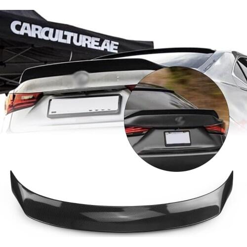 For Lexus IS200t IS250 IS350 2014-2020 Carbon Fiber Look Car Exterior Tailgate Window Upper Splitter Lip Rear Trunk Spoiler Wing