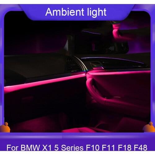 Car Interior Lighting for BMW X1 5series F10 F11 F18 F48 led ambient lamp lights interior decorative led stripe atmosphere lamps