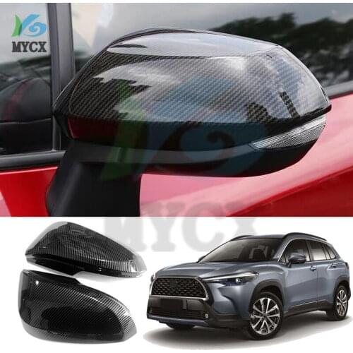 For Toyota Corolla Cross 2020 2021 Carbon fiber ABS fuel tank cap cover car-styling trim oil fuel cap protective