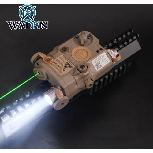 WADSN Tactical PEQ15 LA5C Dual Beam Red Green Dot Laser Sight Hunting Rifle UHP PEQ Flashlight Airsoft Weapon Light Fit Rail