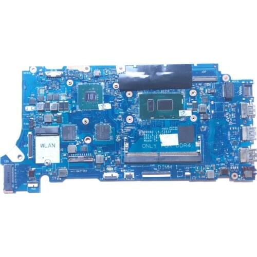 KEFU For DELL Inspiron 7572 7472 Laptop Motherboard DDH40 LA-F251P CN-0TYGH6 CPU I7 8550U GPU MX150 100% Test Work