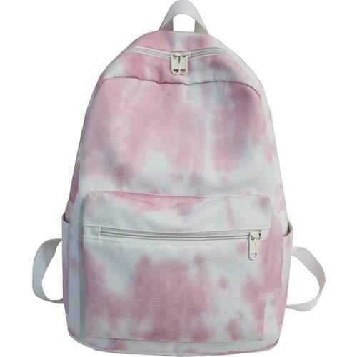 Pretty Style Girls School Backpack High Quality Durable Canvas Women Travel Backpack Fashion Gradient School Bag for Teenager