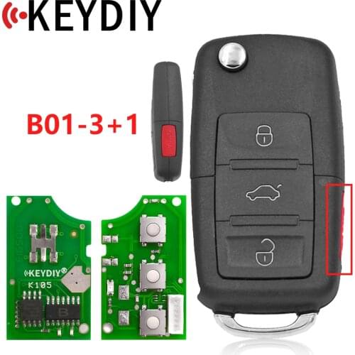 KD900 Remote Control B Series Remote Key B01 3+1 Buttons Remote Key For KeyDiy KD900 Machine