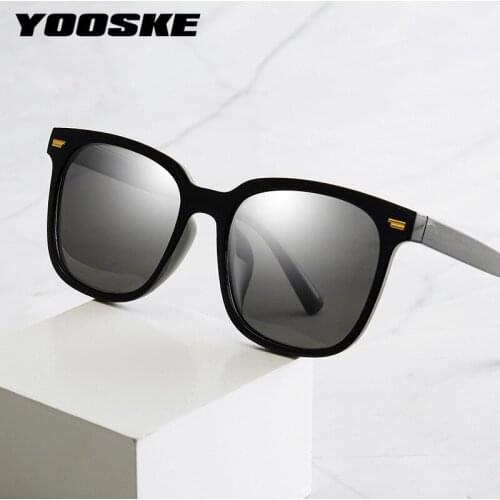 YOOSKE 2021 New Polarized Sunglasses Women Classic Round Sun Glasses Ladies Luxury Brand Design Eyeglasses Vintage Anti-UV