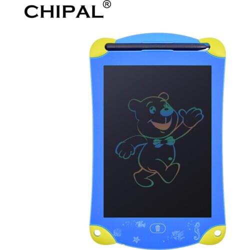 CHIPAL 8.5 inch LCD Writing Drawing Tablet Digital Board Erasable Office Pad Paperless Rewritten Notepad for Color Children Gift