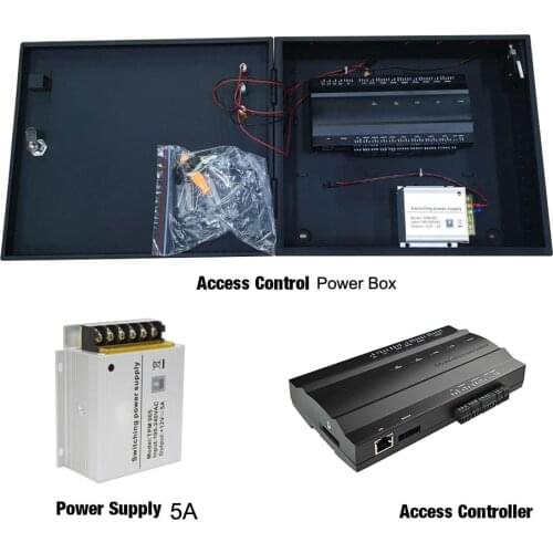 1 door 2 door 4 door access control board 5A Power box Kit door access control panel access control system