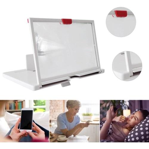 12 Inch Lightweight 3D Movie Screen Enlarge Vivid Magnifier Eco-friendly HD Projector Stand Holder For Phone Eye Protection