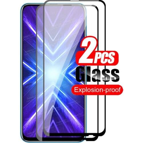 2PCS Protective Glass On Honor 9X Glass For Huawei Honor 9 X Premium Honor9x STK-LX1 Xonor Honer X9 6.59" Screen Protector Film