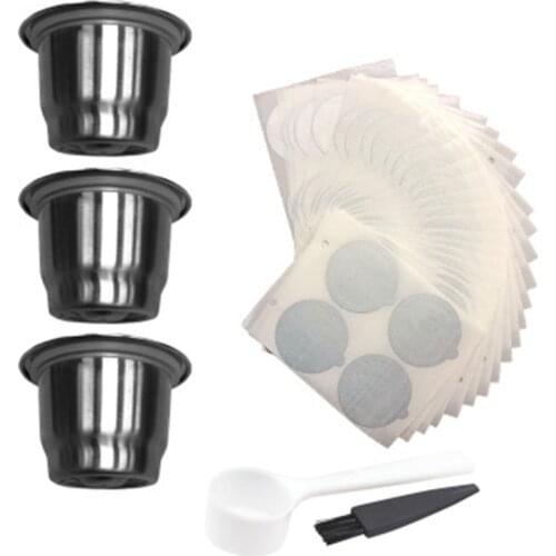 2020 Refillable Nespresso Coffee Capsule Flim Sticker Refilling Stainless Steel Capsule Self Adhesive Aluminum Foil Brewer Lid