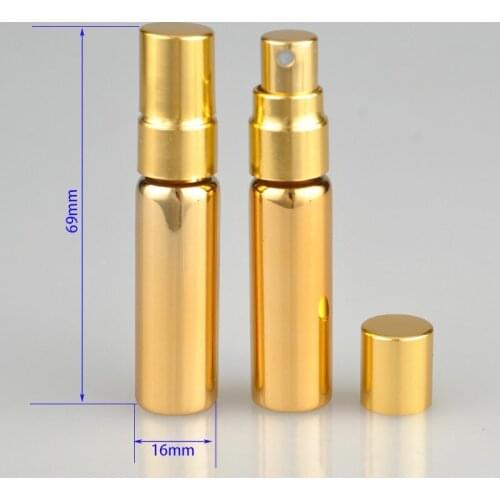 5ML Fashion Glass Spray Perfume Bottles With Custom Gift Boxes Empty Cosmetic Packaging Container LX1031
