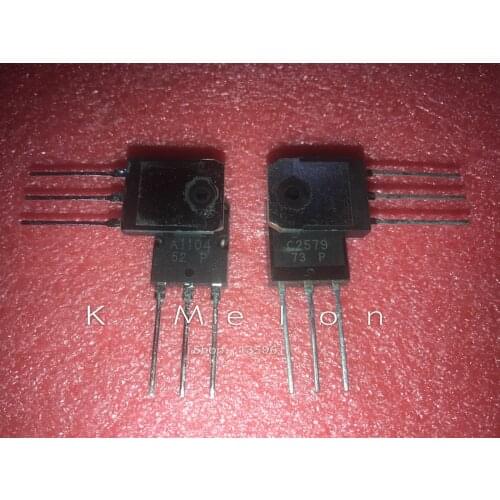 5pairs/10pairs NEW 2SC2579 C2579 + 2SA1104 A1104 TO-3P