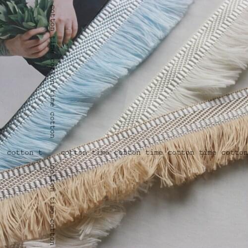 5yards/lot Tassel Trim 5.5cm wide Sewing Accessory Fringed webbing Lace ribbon in morden style accessory for bag garment