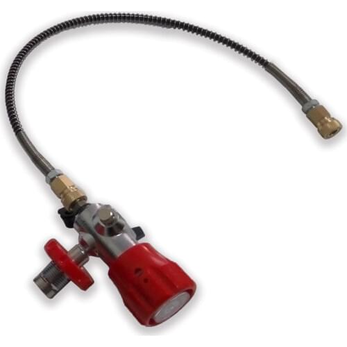 AC901 Carbon Fiber Tank Valve Adapter Filling Station Quick Connector Pcp Air Rifle Thread M18*1.5 For Scuba Diving Cylinder