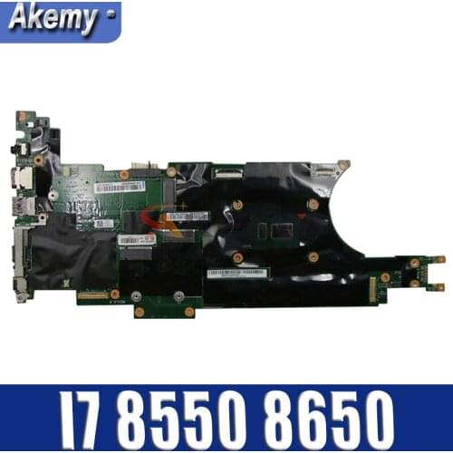 Akemy For Lenovo Thinkpad X280 Notebook Motherboard NM-B521 CPU I7 8550 8650 RAM 16GB 100% Test Work FRU 01LX688 01LX676 01LX684