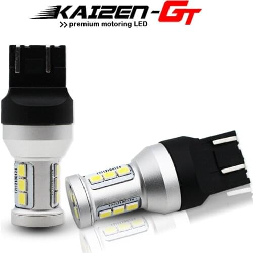 High Power W21W 7443 7440 T20 LED Car Bulbs For Backup Reverse Light DRL, Turn Signal Light, Brake Tail Lamp White Amber Red 12V