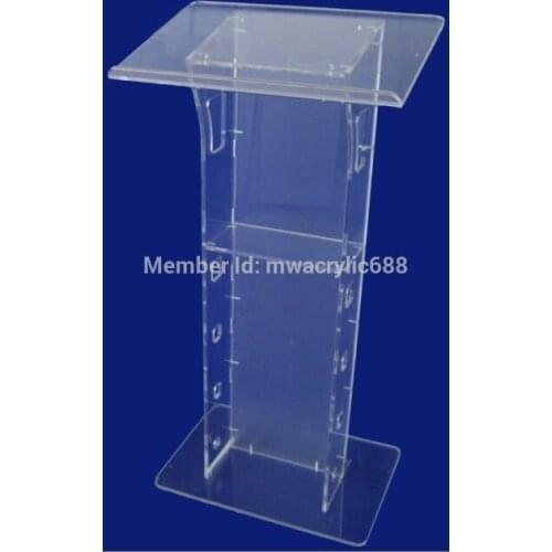 Free Shipping Transparent Cheap Acrylic Lectern outdoor podium plexiglass