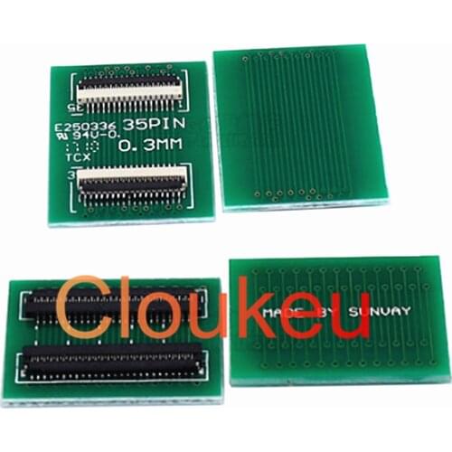 FFC FPC 0.3MM LVDS LCD Flexible Flat Cable Lengthen Extension Board Adapter Board 23P 25P 31P 35P 39P 45P 51P