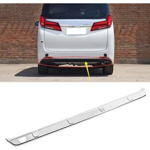 Electroplating Car Rear Bumper Protective Cover Trim Fit for Toyota Alphard VELLFIRE 2015- ABS Material Rear Bumper Trim