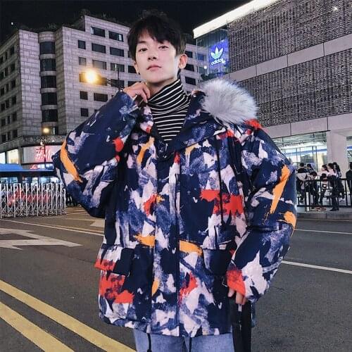 JDDTON Winter Mens Camouflage Jackets Warm Coats Fashion Brand Thick Korean Style Parkas Casual Hooded Windproof Clothes JE500