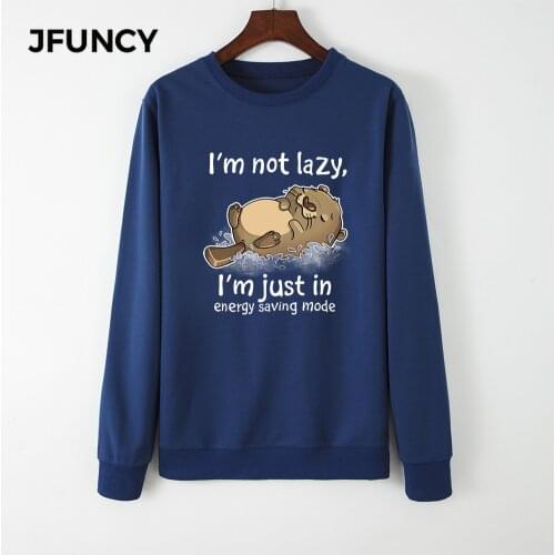 JFUNCY 2020 Autumn Women Hoodies Plus Size Female Hooded Sweatshirt Woman Pullover New Cartoon Print Long Sleeve Sportwear