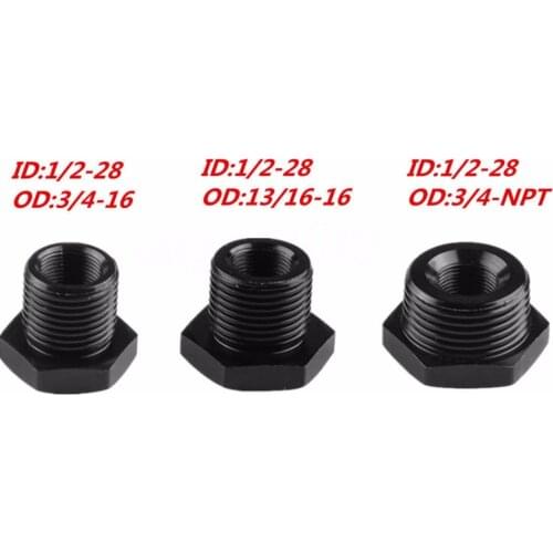 JX-LCLYL 3pcs Car Automotive Oil Filter Thread Adapter 1/2-28 to 3/4-16 13/16-16 3/4 NPT