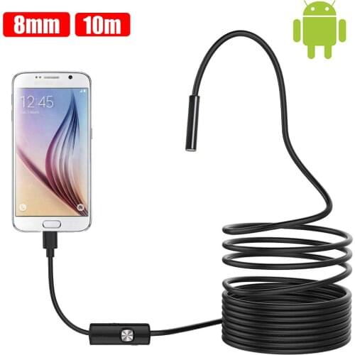 8MM Android Endoscope Camera 1M 2M 5M 10M Video Endoscope Borescope Inspection Camera Windows USB Endoscope for Car