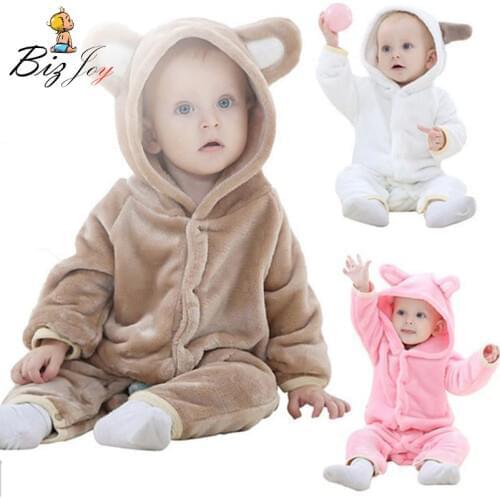 Romper Jumpsuit Playsuit Baby children Animal Siamese clothing Flannel Pajamas Infant Girls boys clothes Kids child Play Mats