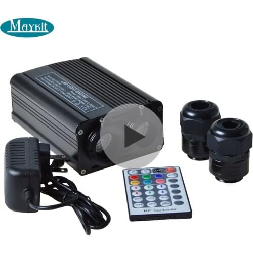 Maykit 32w Colorful Fiber Optic Engine RGBW Led Light With Multiple Color Changing Effect For Christmas Decoration