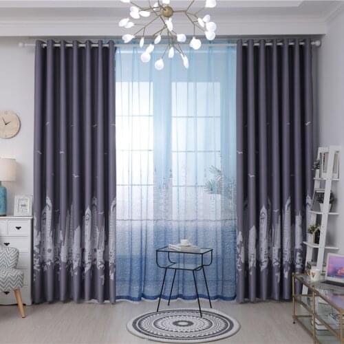 Fashion Style Modern Blackout Curtains for Living Room Bedroom Home Decorative Window Drapes