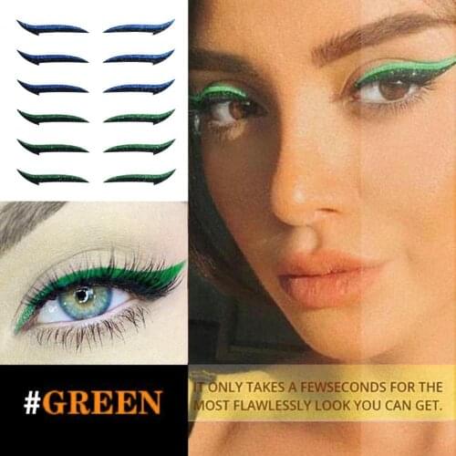 Eyelid Line Stick Reusable Glitter Eyeliner Sticker Eyelid Line Sticker Anti-fall Breathable Make-up Eyeliner Eyeshadow Sticker