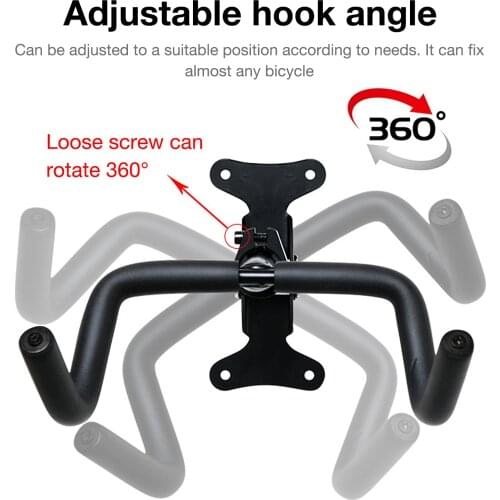 Bike Wall Mount Rack Hook Hanger Bicycle Storage Display Rack Garage Horizontal Room Indoor Bike Holder Folding Flip Up Rack