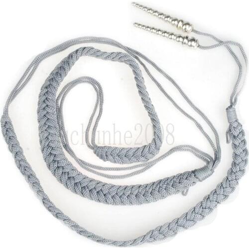 WW2 GERMAN SILVERY UNIFORM RIBBON TASSEL