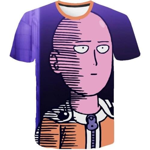 2021 NEW Anime Cartoon T Shirt One Punch Man Saitama Oppai Men Women T-shirts 3D Print Summer Tee Shirt Pullover Hip Hop Tops